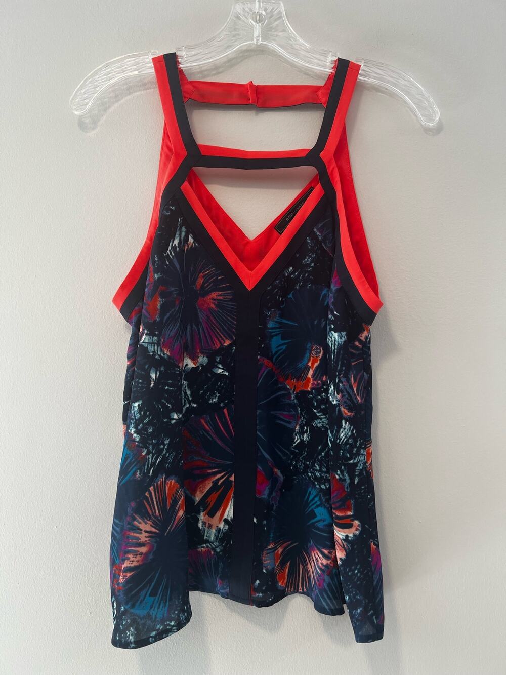 NWOT MaxAzria Strappy Going Out Tank Top Sheer Size Medium